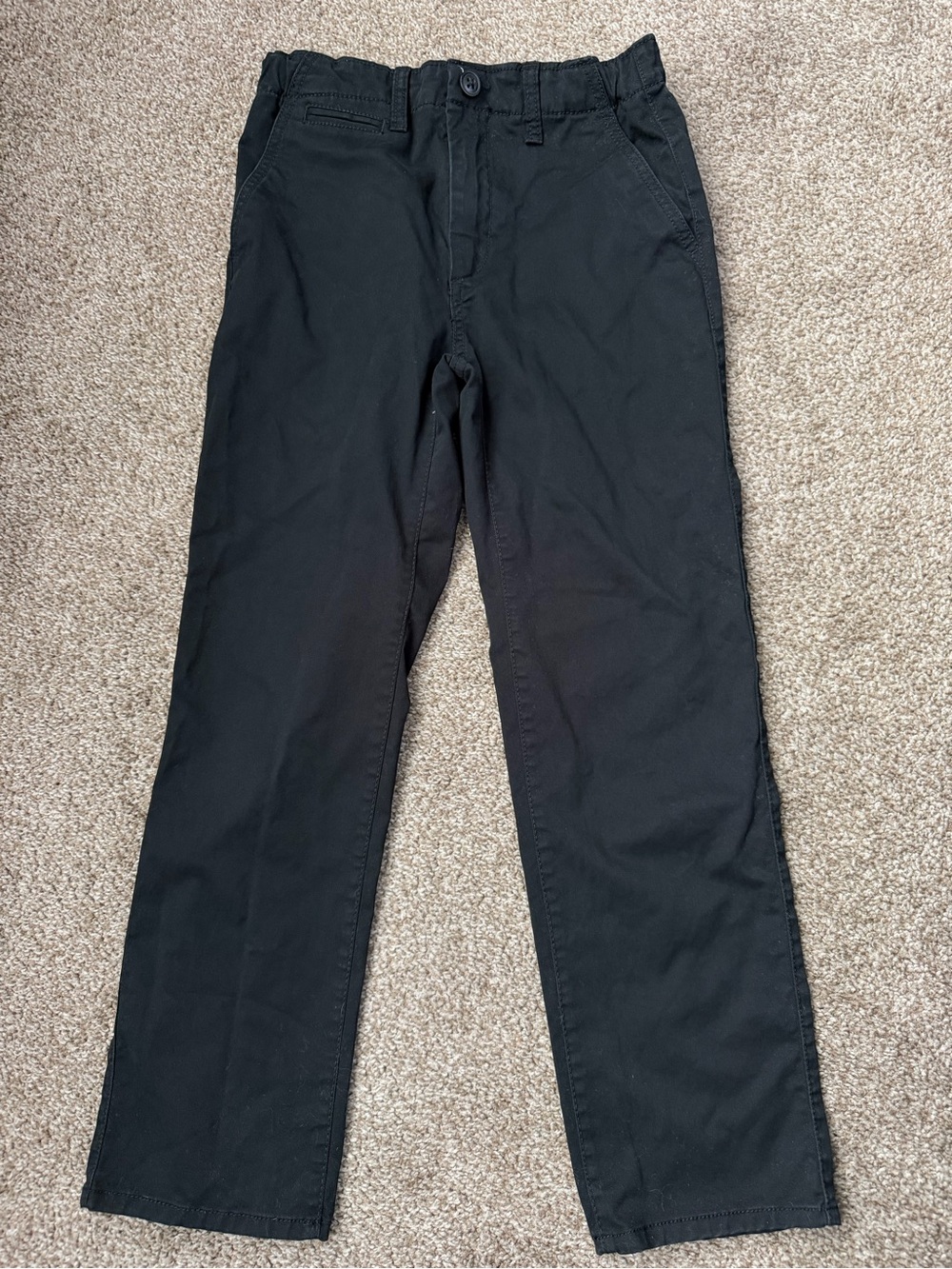 GAP kids boys black straight leg chinos